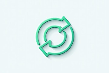 Fototapeta premium Circular Arrows Recycling, Renewal, and Continuous Improvement Concept Illustration