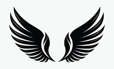 Fototapeta premium Angel Wing Silhouette 