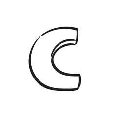 Abstract Boho Outline Illustration