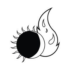 A Burning Eclipse Turns Day Into Infernal Night