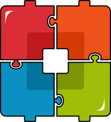 Square Puzzle Infographic