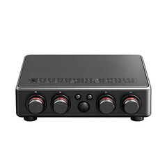 A precision amplifier for audio enthusiasts promising studio quality sound on transparent background