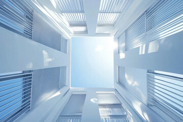 Obraz premium Modern Architectural Design: Light and Shadow