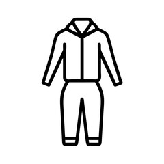 Track suit icon on transparent background  