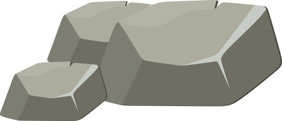 Grey Rocks Illustration