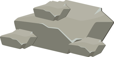 Grey Rocks Illustration