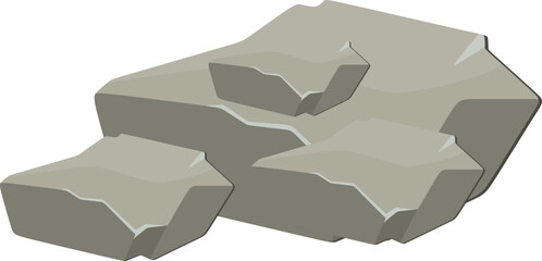 Grey Rocks Illustration
