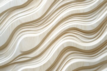 Obraz premium Flowing wave patterns interior design textured wallpaper modern environment abstract viewpoint