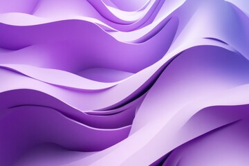 Obraz premium Dynamic flowing purple waves abstract design digital artwork modern aesthetic artistic perspective visual concept