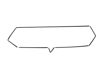 手書き風のふきだし単品