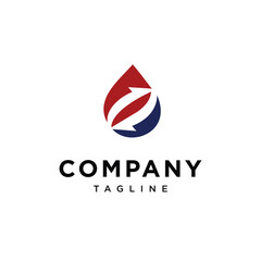 Oil and transportation logo icon vector.