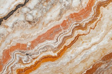 Obraz premium Exploring stunning natural patterns in onyx stone interior space close-up photography warm colors artistic perspective