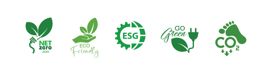 reducing CO2 emissions to stop climate change. green energy background	