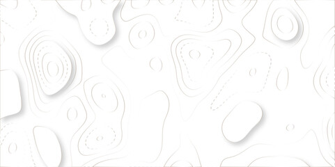 Abstract papercut design. Background of the topographic map. modern wallpaper texture and realistic design used for banner and posters, mountain relief geographic pattern. vector illustration.