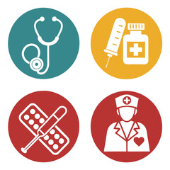 Medical icon sets 