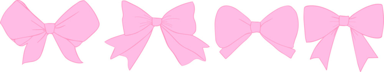 Vintage bow and ribbon frame set with a romantic, coquette touch.