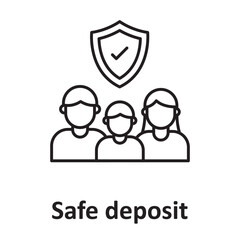 Safe deposit :Vector Icon which can easily modify or edit