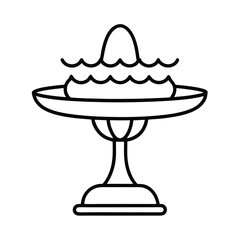 create a dessert stand with a footed base