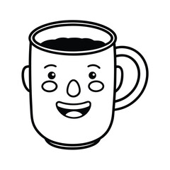 create a face mug with a whimsical expression