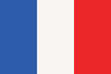 Amazing vector illustration of a French flag