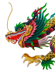 This decorative sculpture in china shows the detail of the dragon's clawed foot and expertise of...