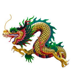 This decorative sculpture in china shows the detail of the dragon's clawed foot and expertise of...