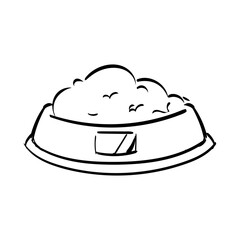 Hand Drawn Pet Veterinary Outlined Illustration