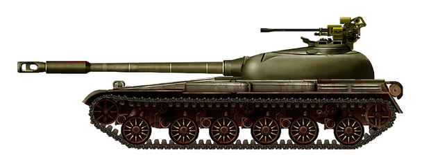 Obj-436A (Alternative Soviet medium tank, based on the Object-430 tank, with aft turret placement and a 100mm gun) © Tikros