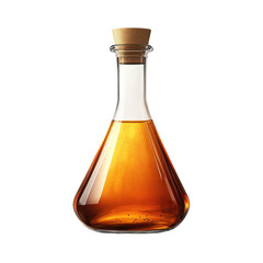 Brewing potion in a glass flask an alchemist s elixir for fantastical on transparent background