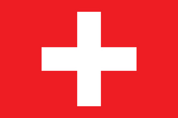 Amazing vector illustration of the Switzerland flag