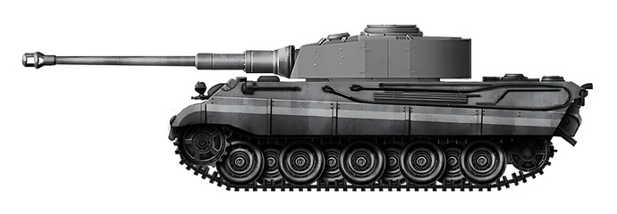Panzer 133 (An alternative heavy tank based on the Tiger II hull, with an improved turret from the Panzer IV J and an 8.8cm gun)