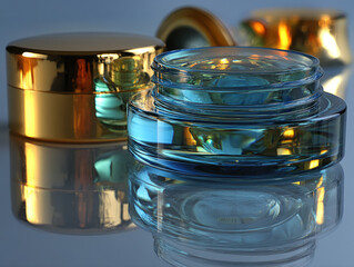 Close-up of a contact lens in the lens case