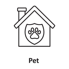 Pet insurance :Vector Icon which can easily modify or edit