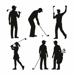 golf player silhouette