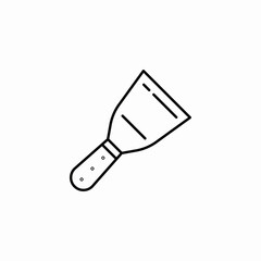 paint scraper icon sign vector