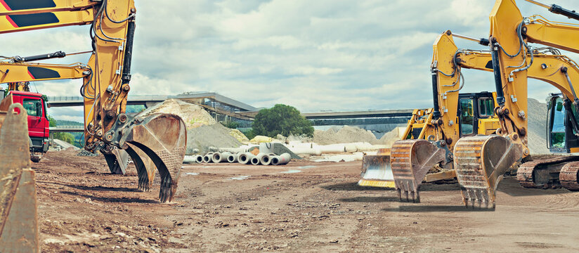 the motorway construction
