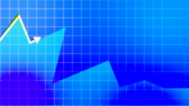 The video is a clean, modern 3D vector illustration symbolizing business growth. It features a professional silhouette of a businessman on the left, paired with a bar chart on the right.