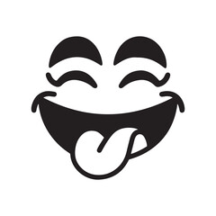 man funny face cartoon vector icon design