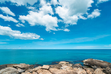 Summer Island view of a tropical island during the summer