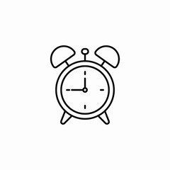 alarm clock icon sign vector