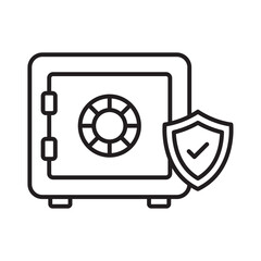 Safe deposit :Vector Icon which can easily modify or edit