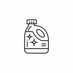 bleach cleaning icon sign vector