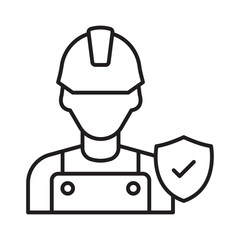 Worker insurance :Vector Icon which can easily modify or edit
