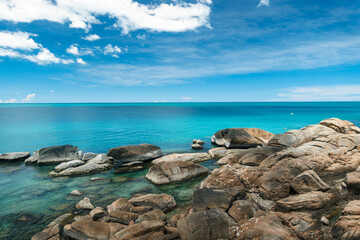 Summer Island view of a tropical island during the summer