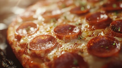 Close-up Pizza Topping