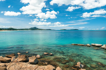 Summer Island view of a tropical island during the summer