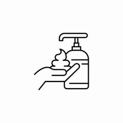 foam soap icon sign vector