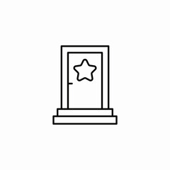 hall of fame icon sign vector