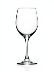 Elegant Empty Wine Glass: A Study in Clarity and Refined Simplicity, Perfect for Highlighting the Beauty of Fine Drinkware and Luxury Glassware