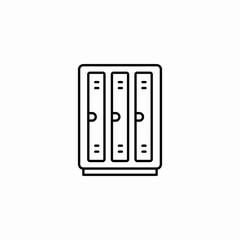 locker room icon sign vector